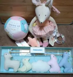 ムーランロティ　ネズミ　バレリーナ　着せ替え　ぬいぐるみ　ボーネルンド ムーランロティ バレリーナ ネズミ 着せ替え ボーネルンド