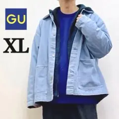 カバーオールジャケット XLサイズ ブルー GU