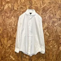 Maker's Shirt 鎌倉 長袖シャツ Yシャツ ストライプ ホワイト