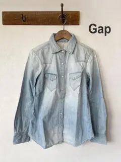 GAP ダンガリーシャツ レディースSサイズ デニムシャツ ギャップ