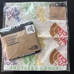 セット★THE NORTH FACE カラフルタオルハンカチ　ブラック