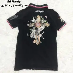 y2k お兄系 ギャル Ed Hardy エド・ハーディー ドラゴン ポロシャツのサムネイル