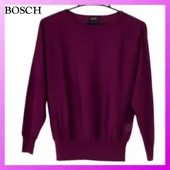 極美品】BOSCH ボッシュ クルーネック オータムニット エンジ M 薄手