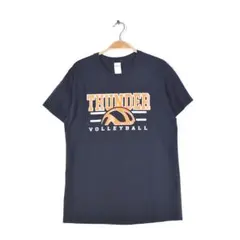 ギルダン Tシャツ カレッジ 背番号 バレーボール 黒 ブラック メンズM 古着
