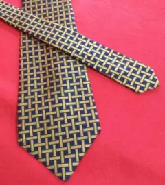 ◆75 ヴィンテージ レア ポロバイラルフローレン ネクタイ アメリカ 紺 金