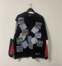 激レア NBA UNK パッチワークスウェット トレーナー 刺繍 atmos
