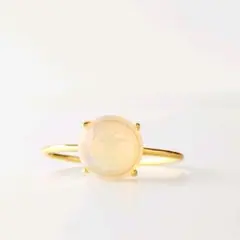 エチオピア産　オパールリング　天然石　ティファニー　アガット　シエナ　ete