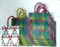 【未使用】伊勢丹ショップ袋 特小5枚 小5枚 三越ショップ袋1枚 紙袋