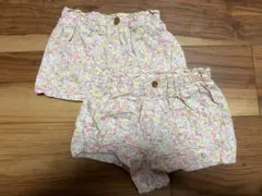 NEXT 小花柄ハーフパンツ 12-18ヶ月Pink Floral Shorts