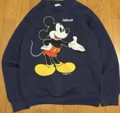 90s USA製 DISNEY ミッキーマウス 両面プリント スウェットのサムネイル