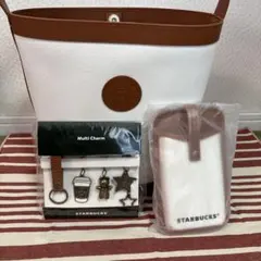 STARBUCKS ショルダーバッグ マルチチャーム付き