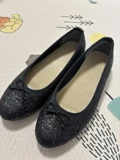 美品　Discoat グリッター ラメバレエシューズ