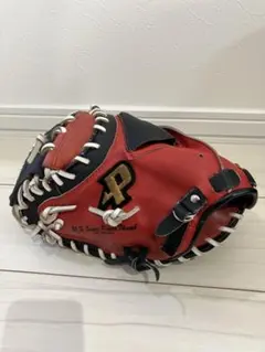 プロマーク　軟式野球　キャッチャーミット レッド　左利き用