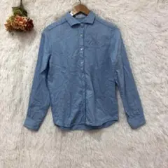 ★ニューヨーカー★コットン スタンダード シャツ 【L】長袖 シンプル 水色