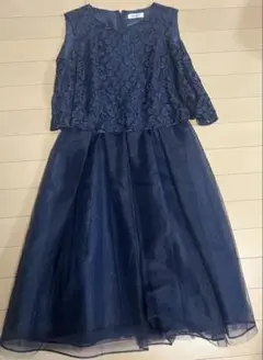 ノーリーズnolley'sネイビー パーティードレス Aライン結婚式