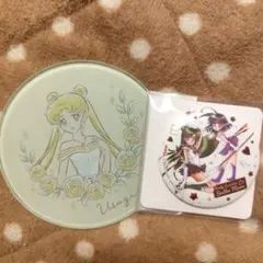 セーラームーンコースター&明治オリジナル缶ミラー2点セット