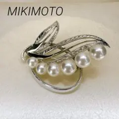美品 MIKIMOTOミキモト ブローチ あこや 真珠 パール ケース付のサムネイル
