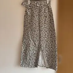 【お値下げしました！】SLY ベルト付きレオパードフレアスカート　美品