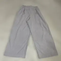 美品　ワイドパンツ　ゴムウエスト　コーディロイ