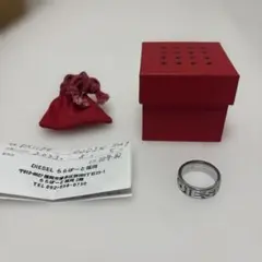 DIESEL リング 8号 シルバー ロゴ 美品 箱付き - メルカリ