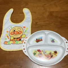 アンパンマン食器とエプロン セット