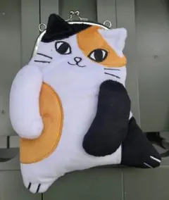 もふもふにゃん猫がま口ポーチ