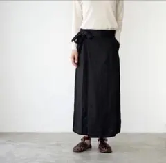 evam eva リネン　ラップロングスカートのサムネイル