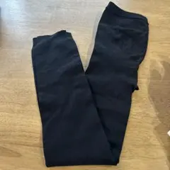 マタニティ ブラック スパッツ リブ編み