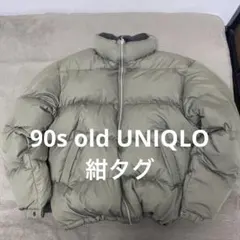 金*ん様 90s OLDUNIQLO 紺タグ ダウンジャケット y2k 短丈　ド