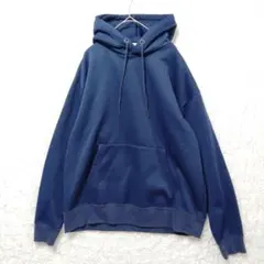 ジュンレッド フード付き ダンボールパーカー 肉厚トレーナー シンプル フーディ