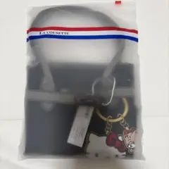 ラクゼット ハローキティ キティ キーリング バッグ グレー ブラック