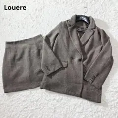 【極美品✨】Louere ヘリンボーンテーラードジャケット＋ミニスカートSET