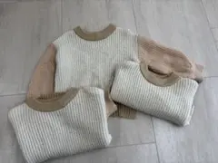 アプレレクール　ベビー服キッズ服　トップス　ニット　お揃い