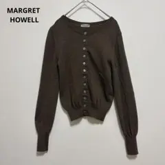 【MARGRETHOWELL】マーガレットハウエル　薄手ニット　カーディガン