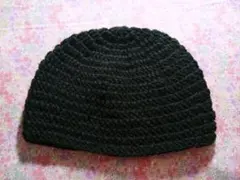 ブラック　クラッシャーハット　バケットハット　クロシェハット