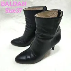 BALDAN ブラック ブーティ サイズ37　ヒール