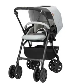 コンビホワイトレーベル クロスゴー ベビーカー　エッグショック　ガーデニアグレー