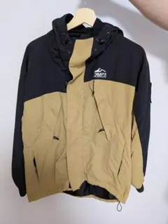 CAMP7 フード付きジャケット M 黒/ベージュ