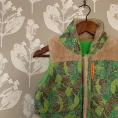 お値下げ中　ラグマート　リバーシブル ベスト130 グリーン