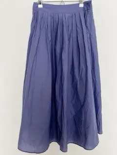 【spick and span】パープルブルー フレアロングスカート　34
