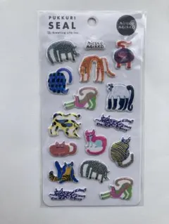 ミロコマチコ ぷっくりシール 猫 Greeting Life Inc ステッカー
