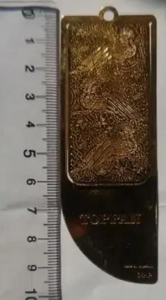【貴重】トッパン製 24K金メッキ ブックマーク
