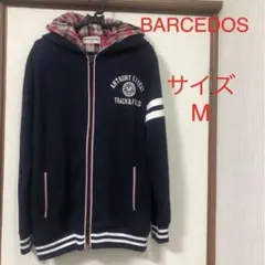 BARCEDOS バルセドス 重ね着風パーカー　スタジャン　M