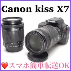 ✨Canon Kiss X7✨美品 スマホ転送OK 超望遠Wレンズ 手ブレ補正 - メルカリ
