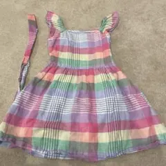 GAP KIDS L チェック柄 ノースリーブワンピースのサムネイル