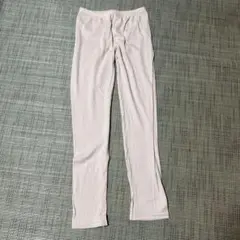 リブ編みベージュパンツ L〜LL