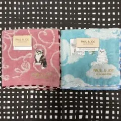 【専用】ポール&ジョー　タオルハンカチ　２枚　ねこのサムネイル