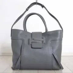 TOD'S トッズ ダブルT レザー ショッピングバッグ 2WAY バッグ