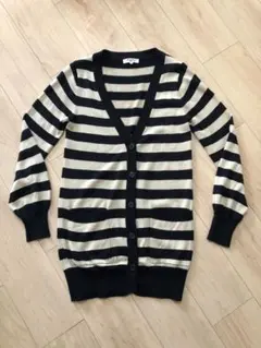 【値下げ】ナチュラルビューティーベーシック ロングカーディガンボーダー Mサイズ