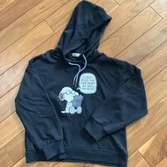 PEANUTS スヌーピー パーカー 黒160センチ